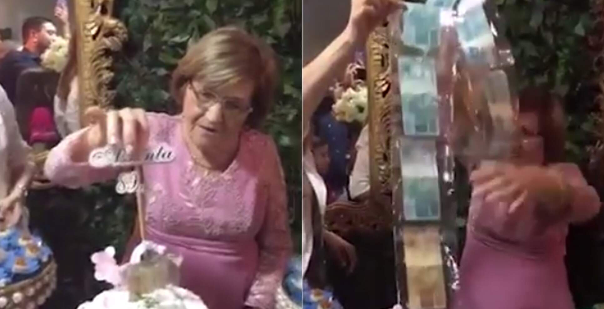 Avó ganha bolo de aniversário cheio de dinheiro e viraliza nas redes sociais