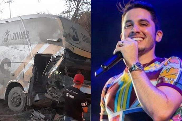 Ônibus da banda de Jonas Esticado sofre acidente - Metropolitana FM