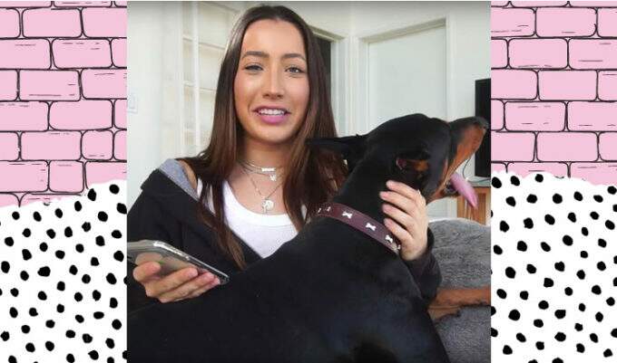Youtuber é criticada por bater em seu cachorro e se pronuncia