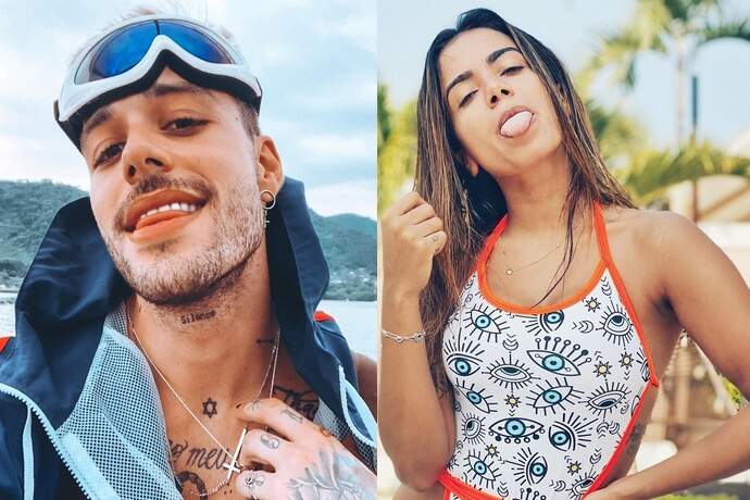 Em clima de romance, Gui Araújo diz estar apaixonado pela cantora Anitta no Instagram - Metropolitana FM
