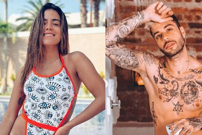 Anitta e Gui Araújo fazem tatuagens iguais e internautas reagem: “Só 2 meses juntos”