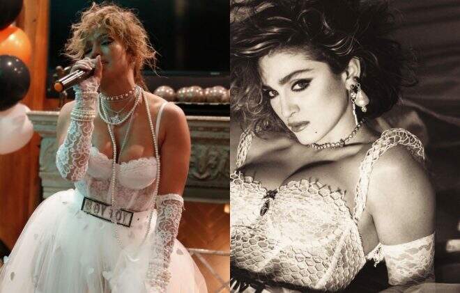 Jennifer Lopez faz cover de Madonna em festa de Halloween e internet vai à loucura