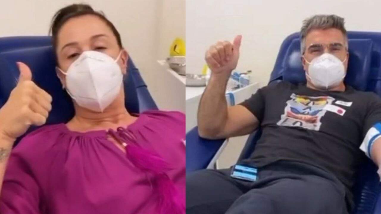 Claudia Raia doa sangue para Paulo Gustavo, internado por complicações da Covid-19: “Isso é importante” - Metropolitana FM