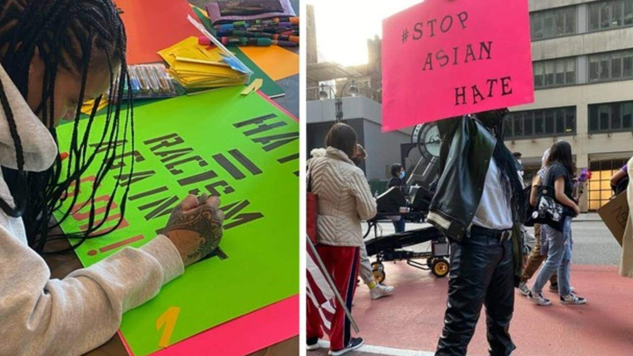 Rihanna participa de protestos do movimento ‘Stop Asian Hate’ e não é reconhecida - Metropolitana FM