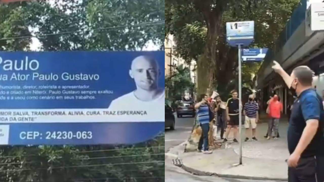 Niterói tem protestos contra novas placas na Rua Ator Paulo Gustavo - Metropolitana FM