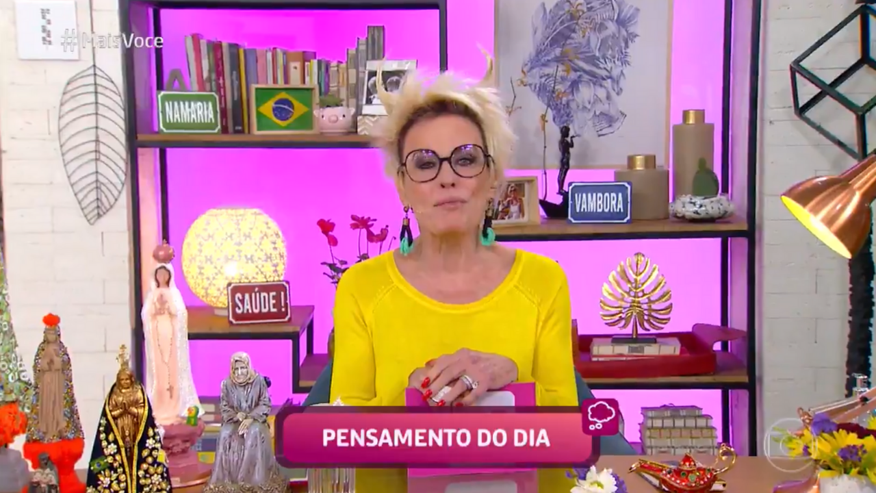 Ana Maria Braga apresenta “Mais Você” com um par de chifres na cabeça - Metropolitana FM