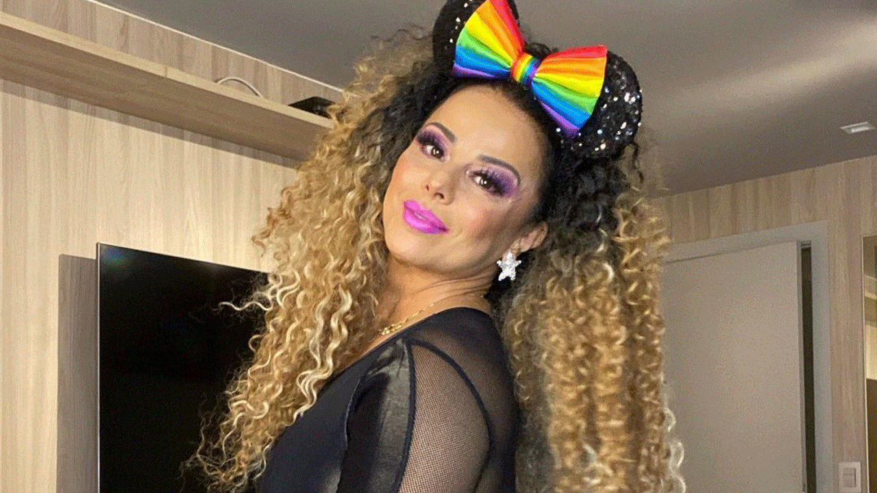 Viviane Araújo celebra Dia do Orgulho LGBTQIA+ com produção colorida - Metropolitana FM