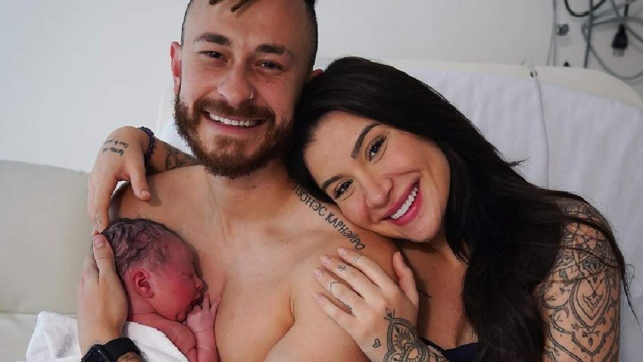 Fred e Bianca Andrade exibem momento com filho pela primeira vez após parto: “Minha vida”