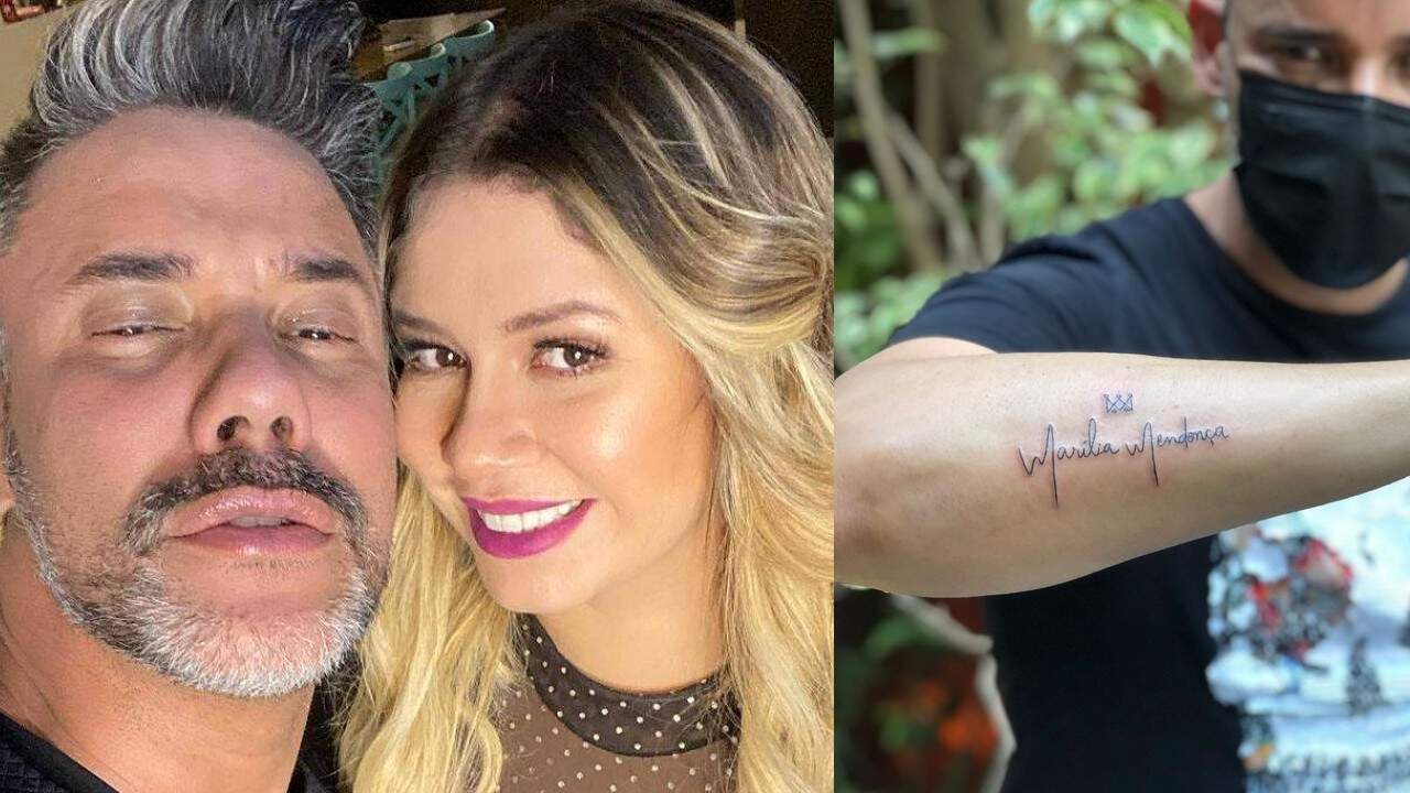 Maquiador de Marília Mendonça tatua nome de cantora no braço: “Quis externalizar minha homenagem”