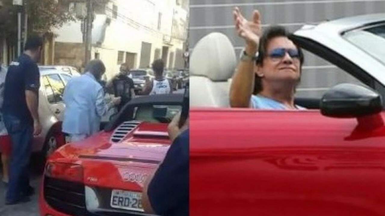 ‘Calhambeque’ de Roberto Carlos enguiça após ficar sem gasolina; confira vídeo
