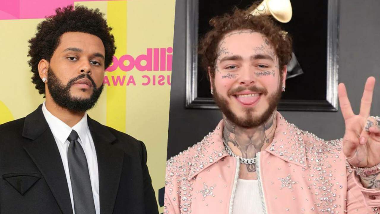 The Weeknd e Post Malone anunciam parceria musical e fãs vão à loucura; ouça prévia de “One Right Now” - Metropolitana FM