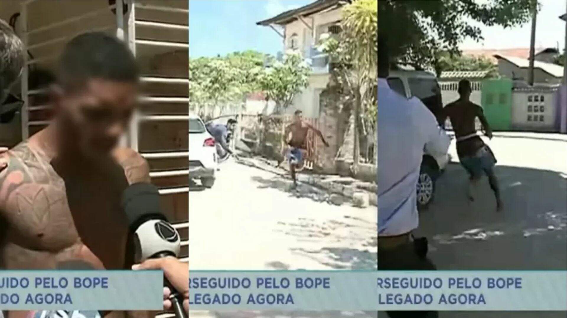 Confusão na TV! Homem foge da polícia ao vivo, repórter corre atrás e momento viraliza - Metropolitana FM