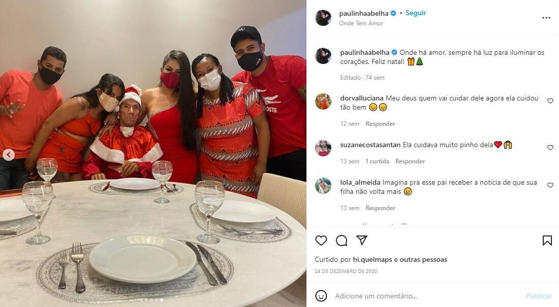 Família Abelha no Natal de 2020 (Foto: Instagram)