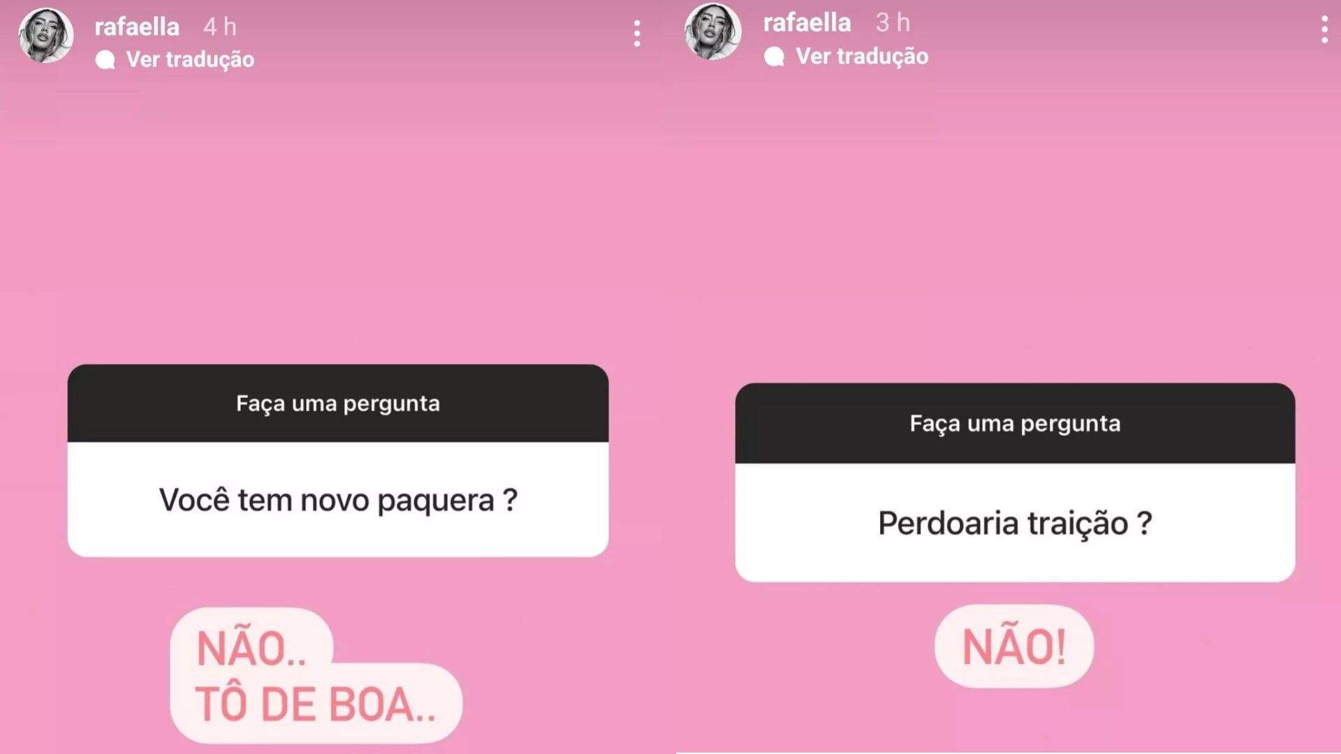 Rafaella Santos usou as suas redes sociais para sanar algumas dúvidas dos seus seguidores