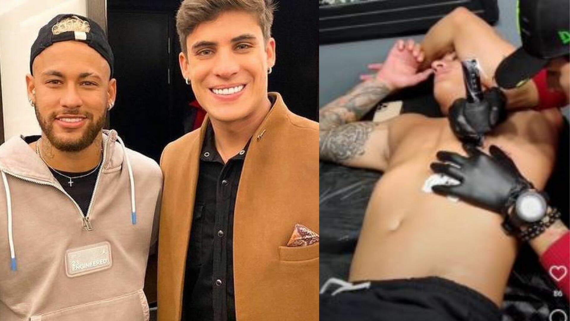 Eternizou! Ex-padrasto de Neymar faz tatuagem e envolve mãe do atleta em desenho inesperado - Metropolitana FM
