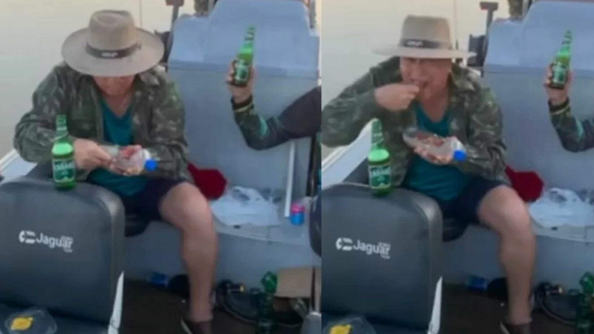 Leonardo come piranha crua no Pantanal e brinca: “Sashimi pantaneiro” - Metropolitana FM