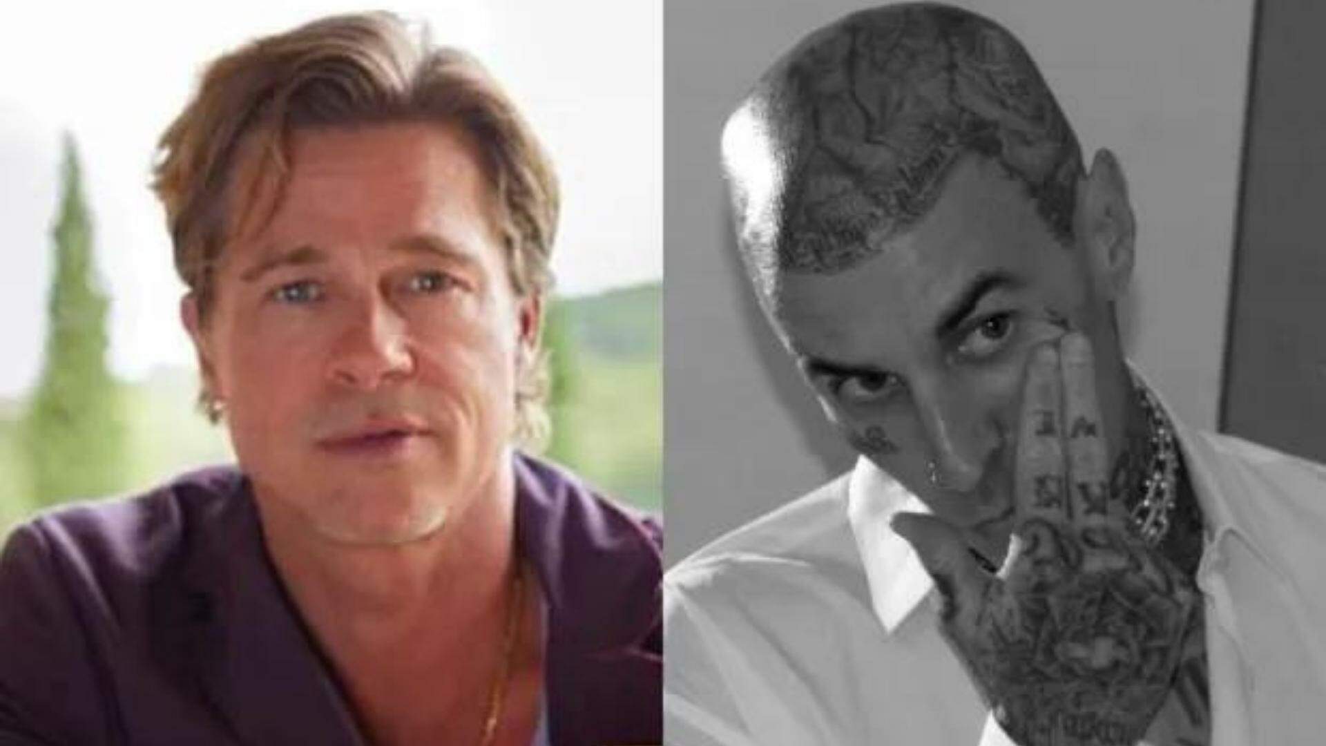Beleza masculina? Brad Pitt e Travis Barker lançam suas próprias marcas de skincare - Metropolitana FM
