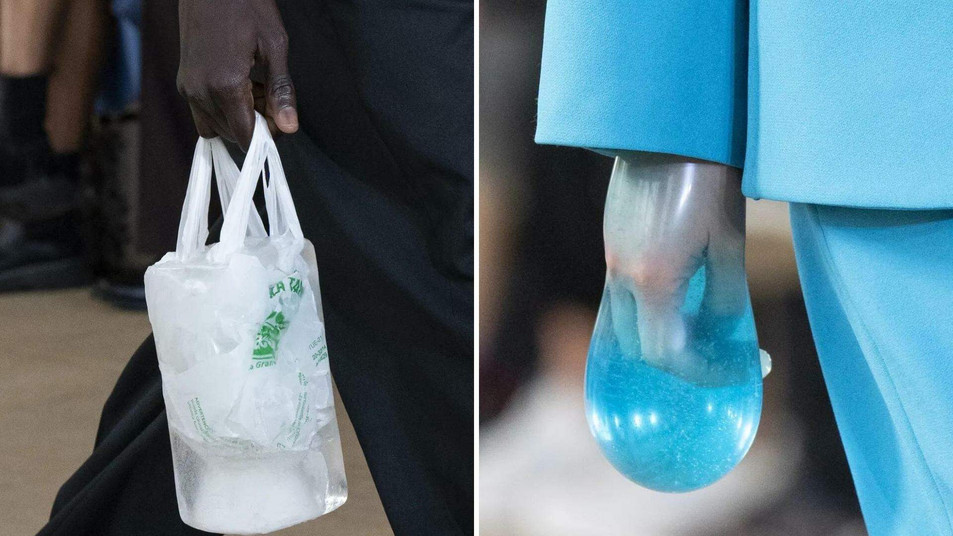 Inovador? Preservativos e sacolas congeladas viram acessórios em desfile internacional - Metropolitana FM