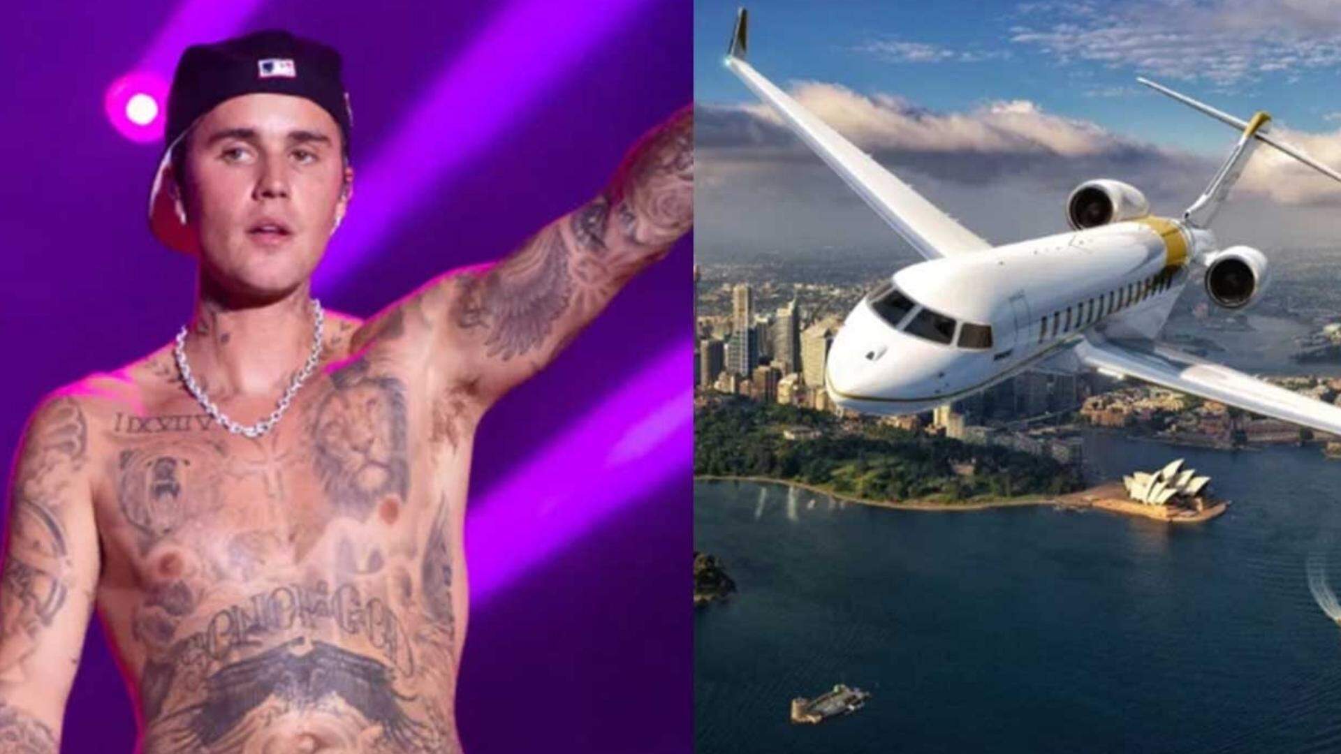 Justin Bieber veio para o Rock In Rio em jato luxuoso; saiba quanto custou a viagem do cantor