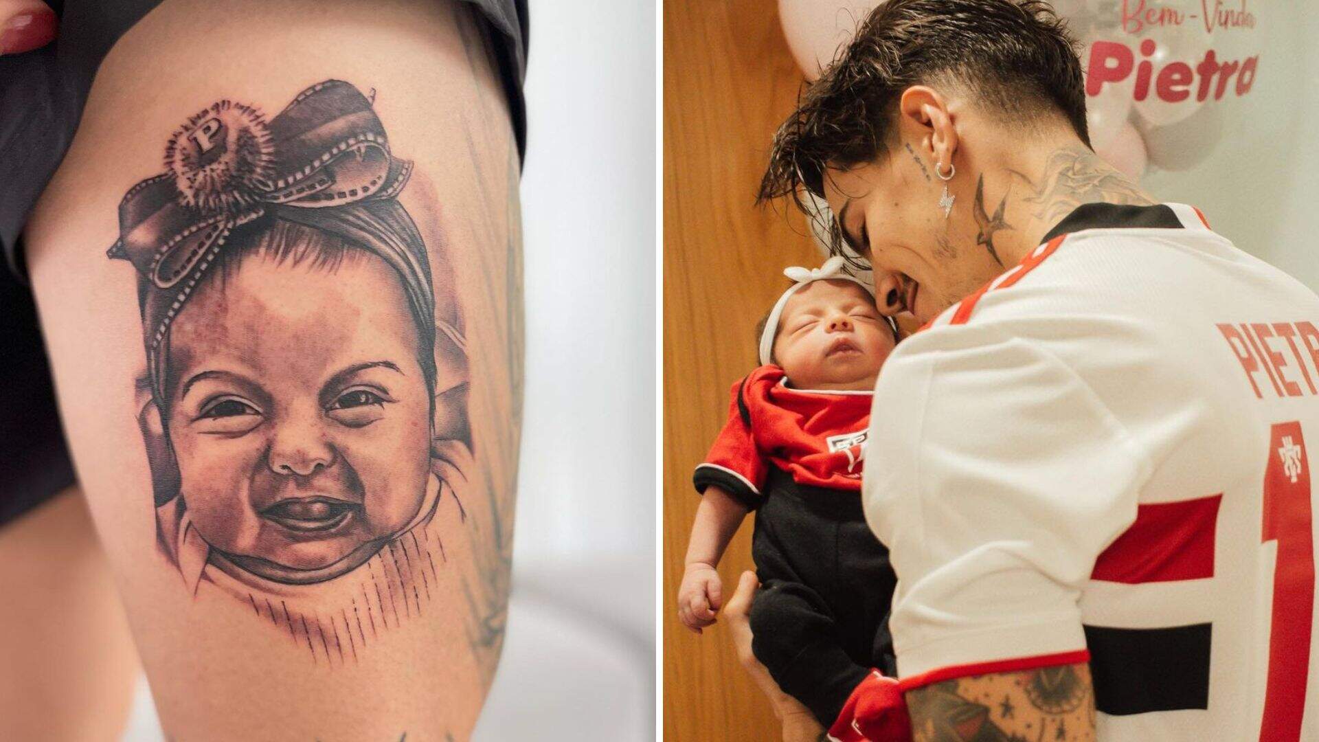 Que homenagem! Biel faz tatuagem com o rosto da filha Pietra - Metropolitana FM
