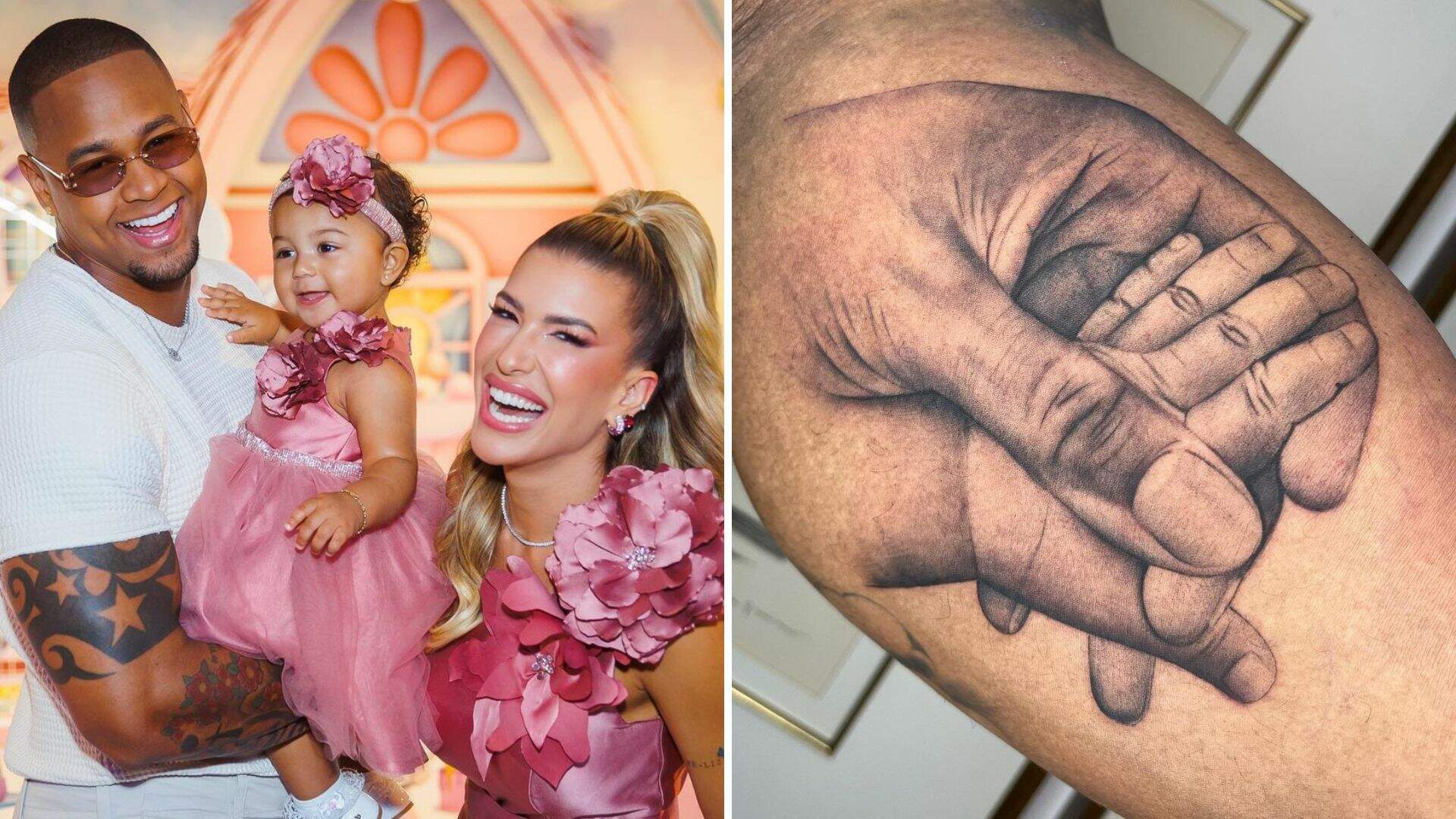 Léo Santana exibe fotos da tatuagem que fez em homenagem à filha - Metropolitana FM
