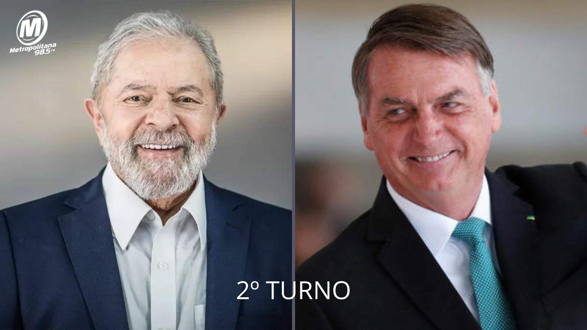 Lula e Bolsonaro no segundo turno das Eleições 2022