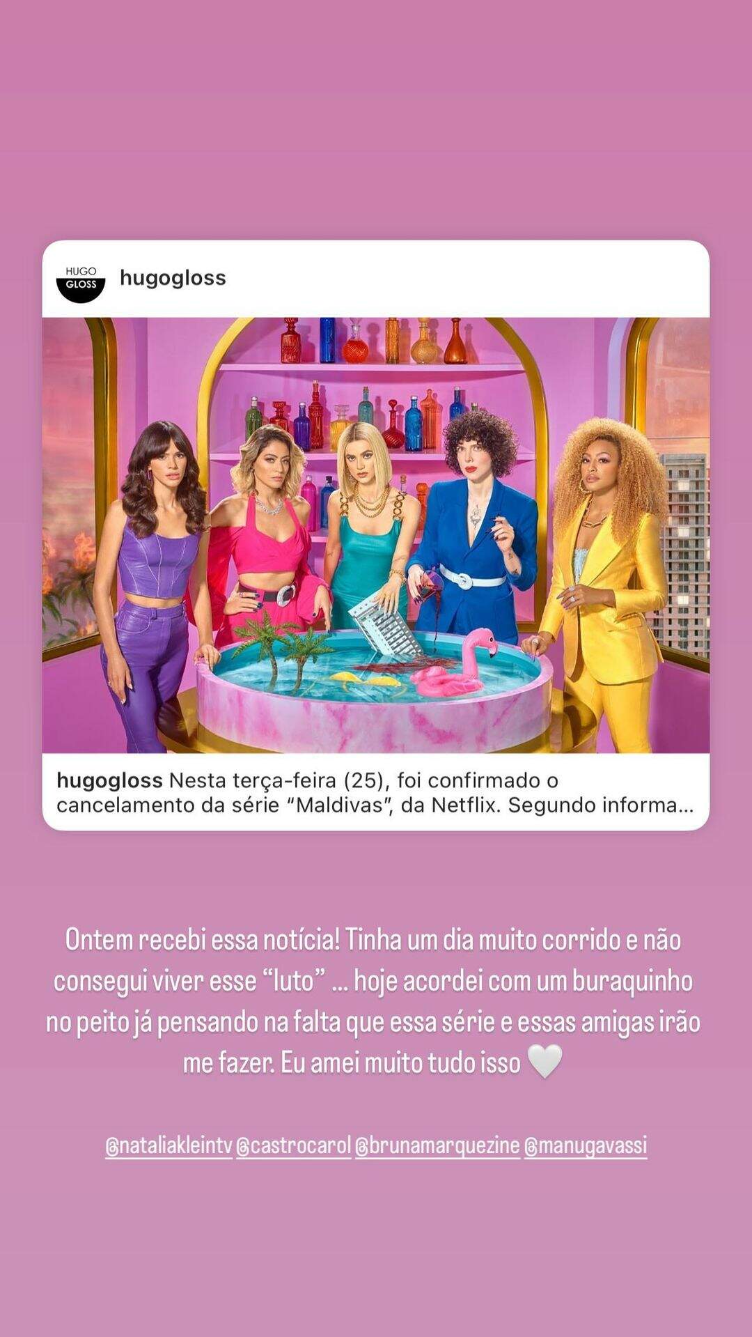 Story de Sheron Menezzes. (Foto: Reprodução/Instagram)