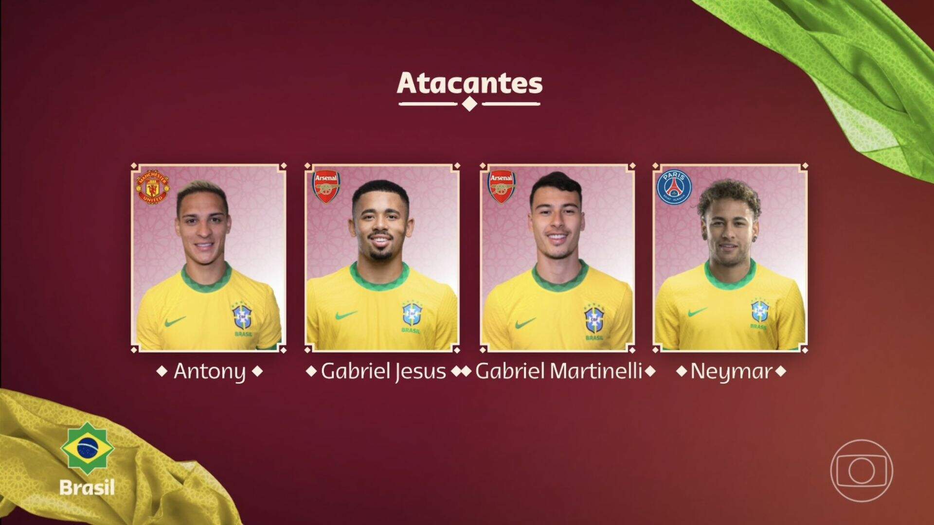 Antony, Gabriel Jesus, Neymar e Gabriel Martinelli não ficaram de fora da Seleção Brasileira