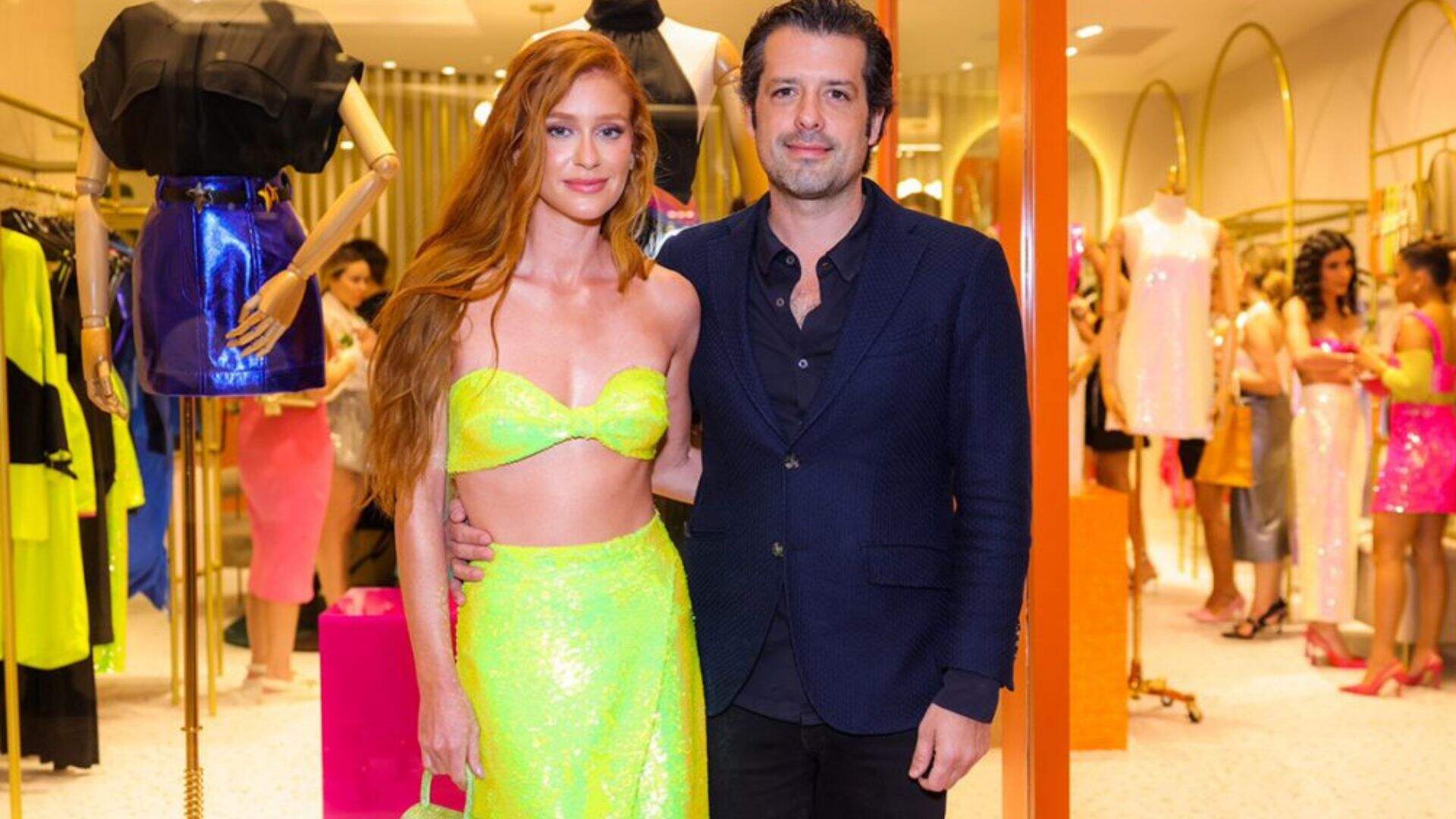 Marina Ruy Barbosa surge belíssima usando conjunto verde limão ao lado do namorado - Metropolitana FM