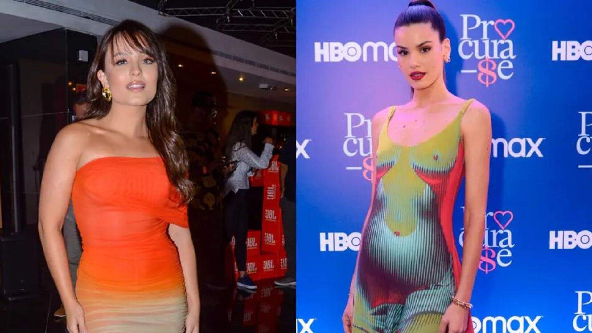 Larissa Manoela e Camila Queiroz surgem com looks grifados e coloridos para curtir eventos - Metropolitana FM