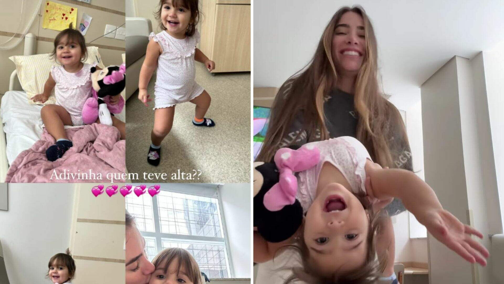 Romana Novais e filha no hospital (reprodução: Instagram)