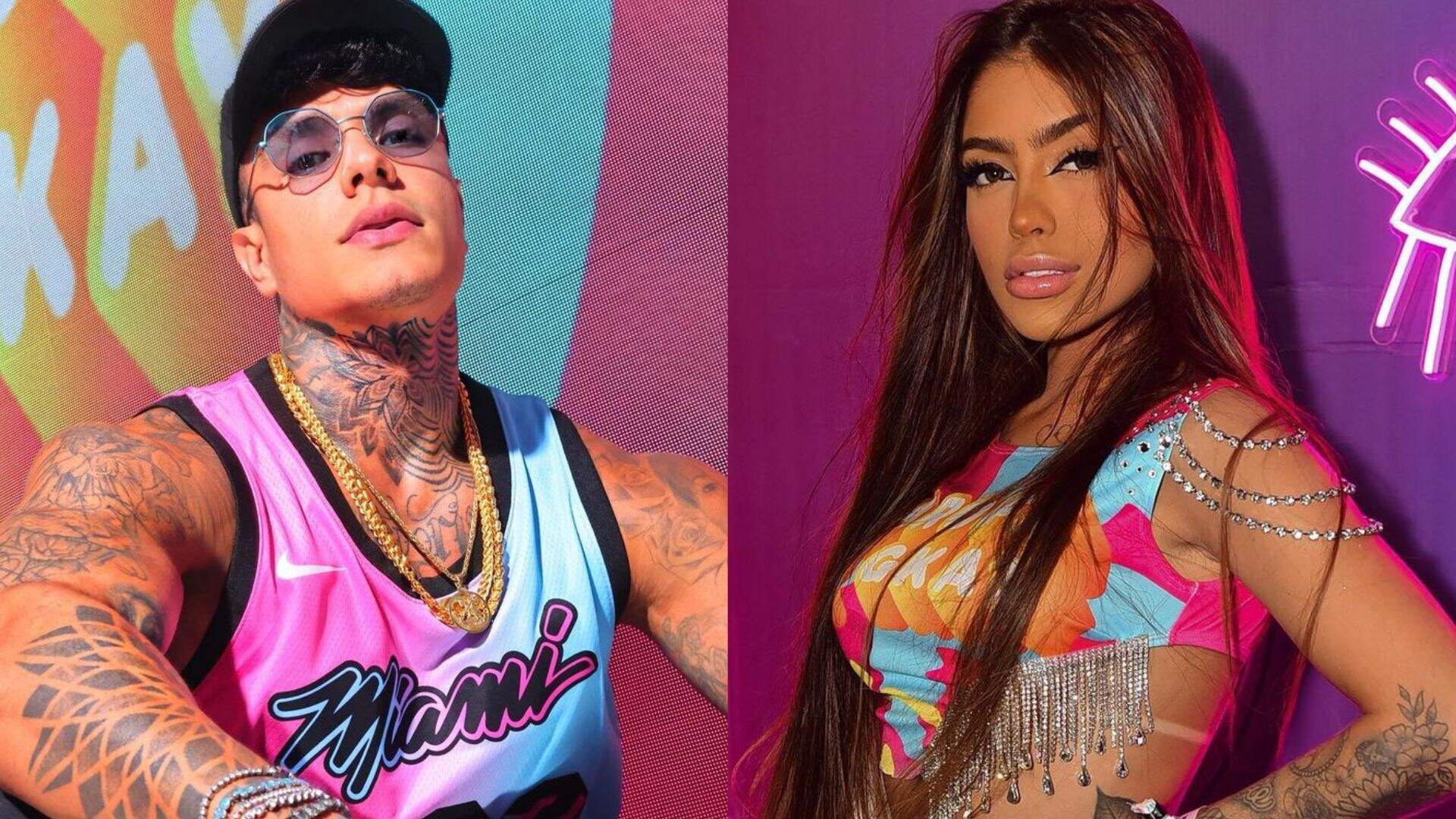 Mirella e Victor Igoh, ex-noivo de Sthe Matos, podem ter aproveitado juntos o Dark Room na “Farofa da Gkay” - Metropolitana FM