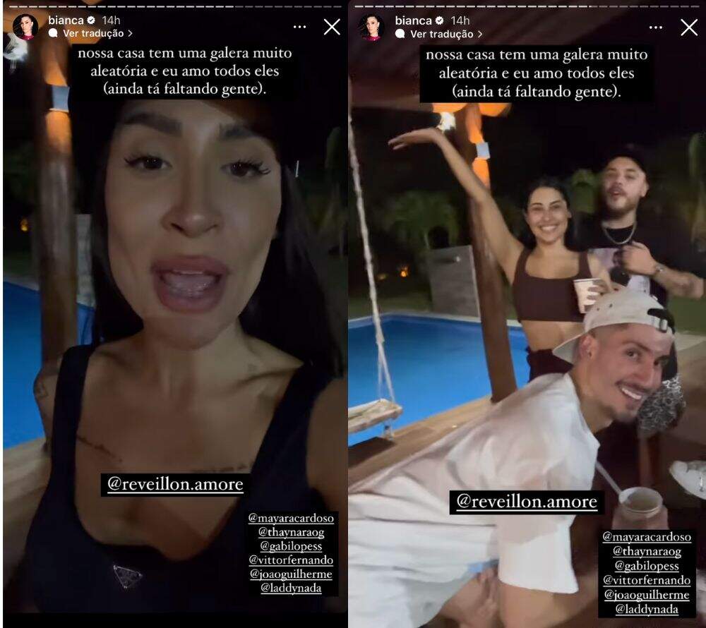 Bianca Andrade passará o fim de ano ao lado de João Guilherme, Gabi Lopes e Thaynara OG