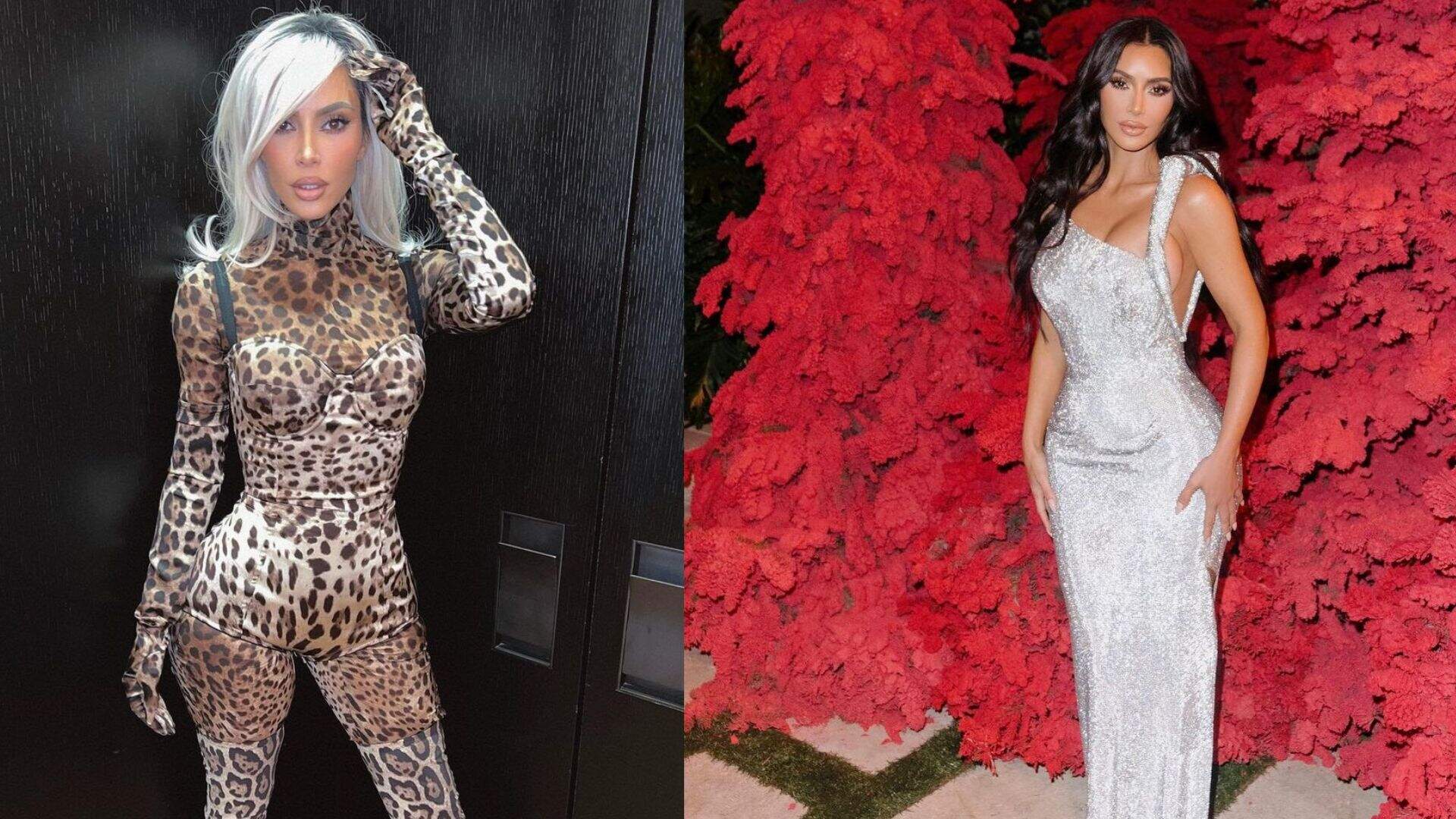 Morena novamente, Kim Kardashian abandona cabelo platinado e encanta fãs em novas fotos