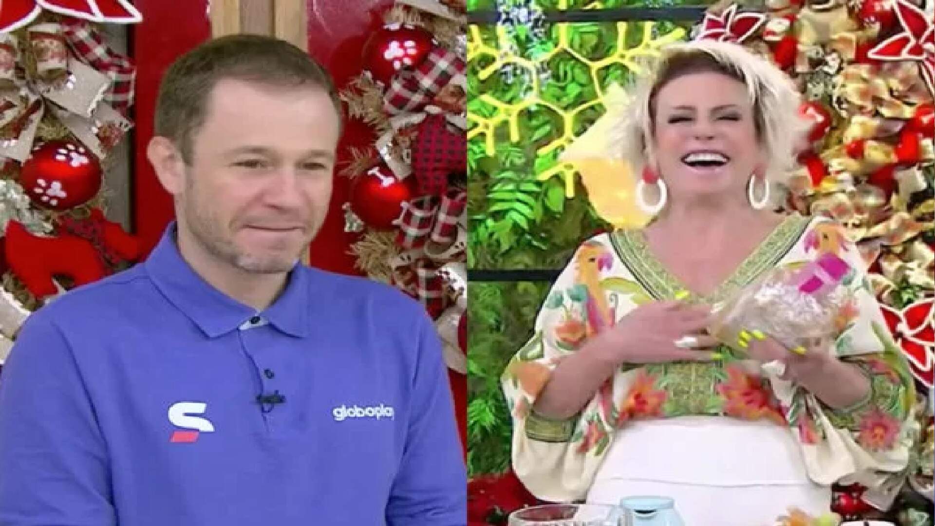 Ana Maria Braga comete gafe com Tiago Leifert em “Mais Você”: “Minha esposa está vendo”