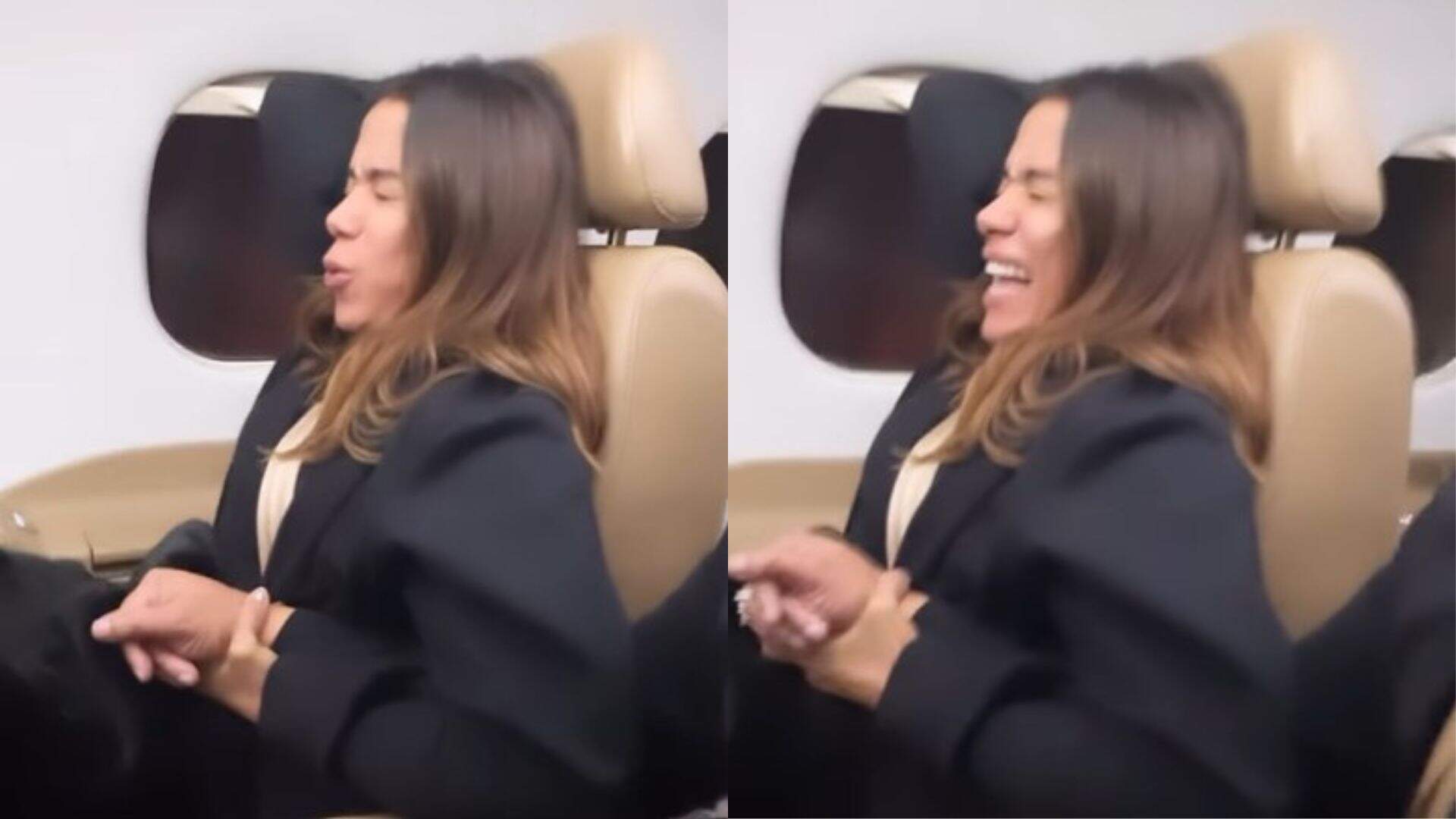 Que susto! Anitta vive momento desesperador durante turbulência em jatinho - Metropolitana FM