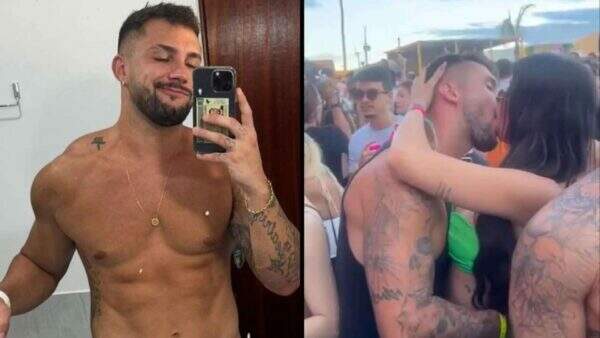 Arthur Picoli é flagrado aos beijos com ex-contratada da Globo e gera tumulto: “Tá rolando?”