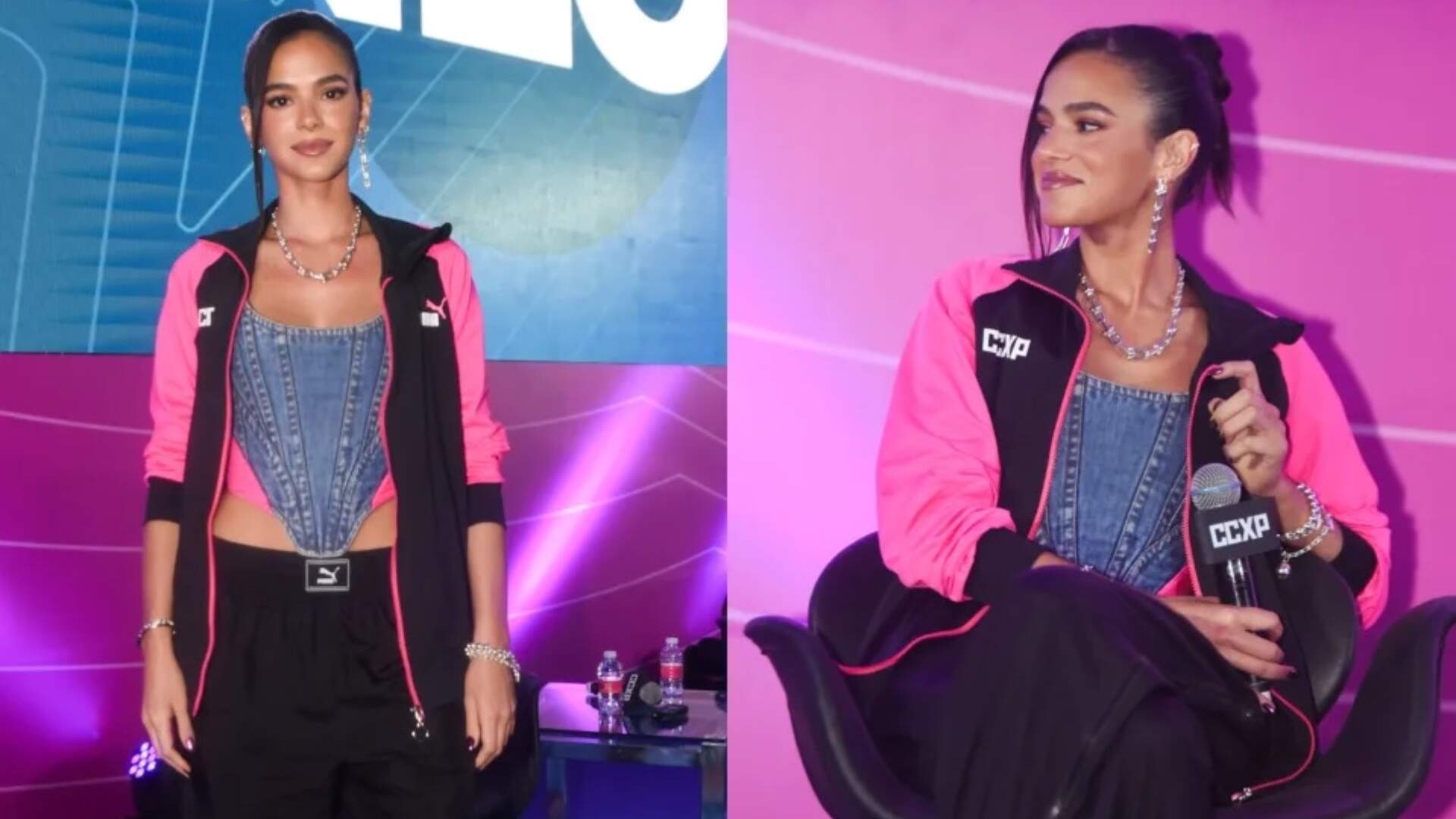 Bruna Marquezine participa de painel da CCXP com look confortável e fashionista - Metropolitana FM