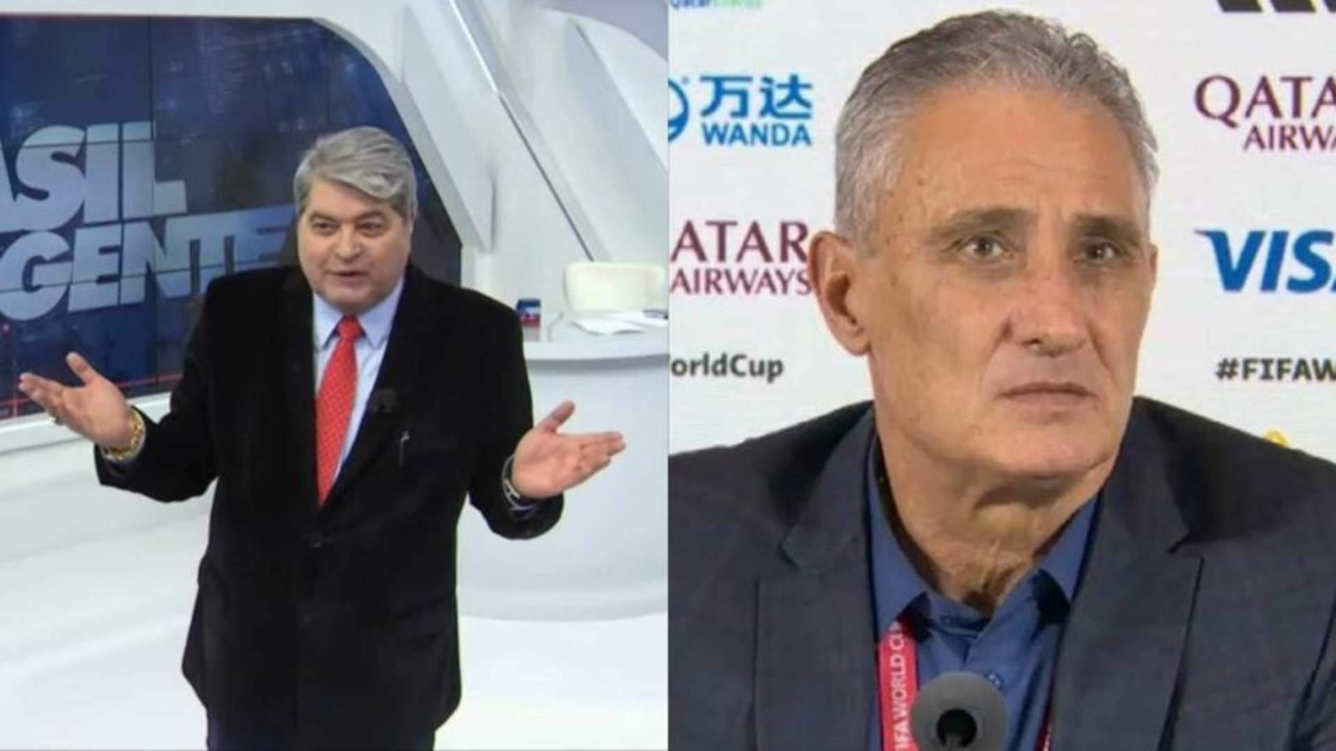 Datena perde a linha ao vivo, detona Tite após eliminação e comemora demissão: “Graças a Deus!” - Metropolitana FM