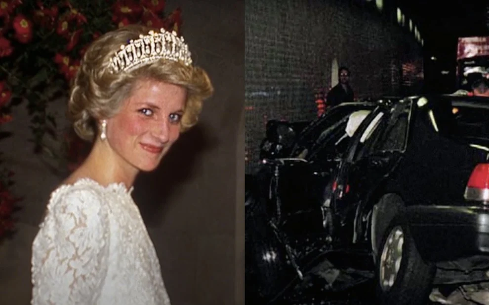 Imagens de Lady Diana e do acidente exibidas no documentário produzido pelo canal Discovery