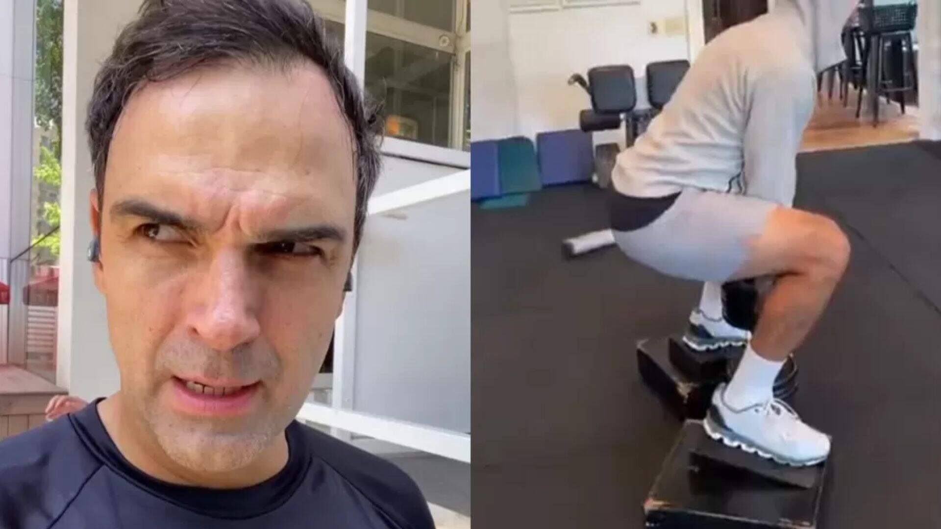 BBB 23: Tadeu Schmidt mostra seu treino de glúteos após exposição no ao vivo: “Correr atrás” - Metropolitana FM