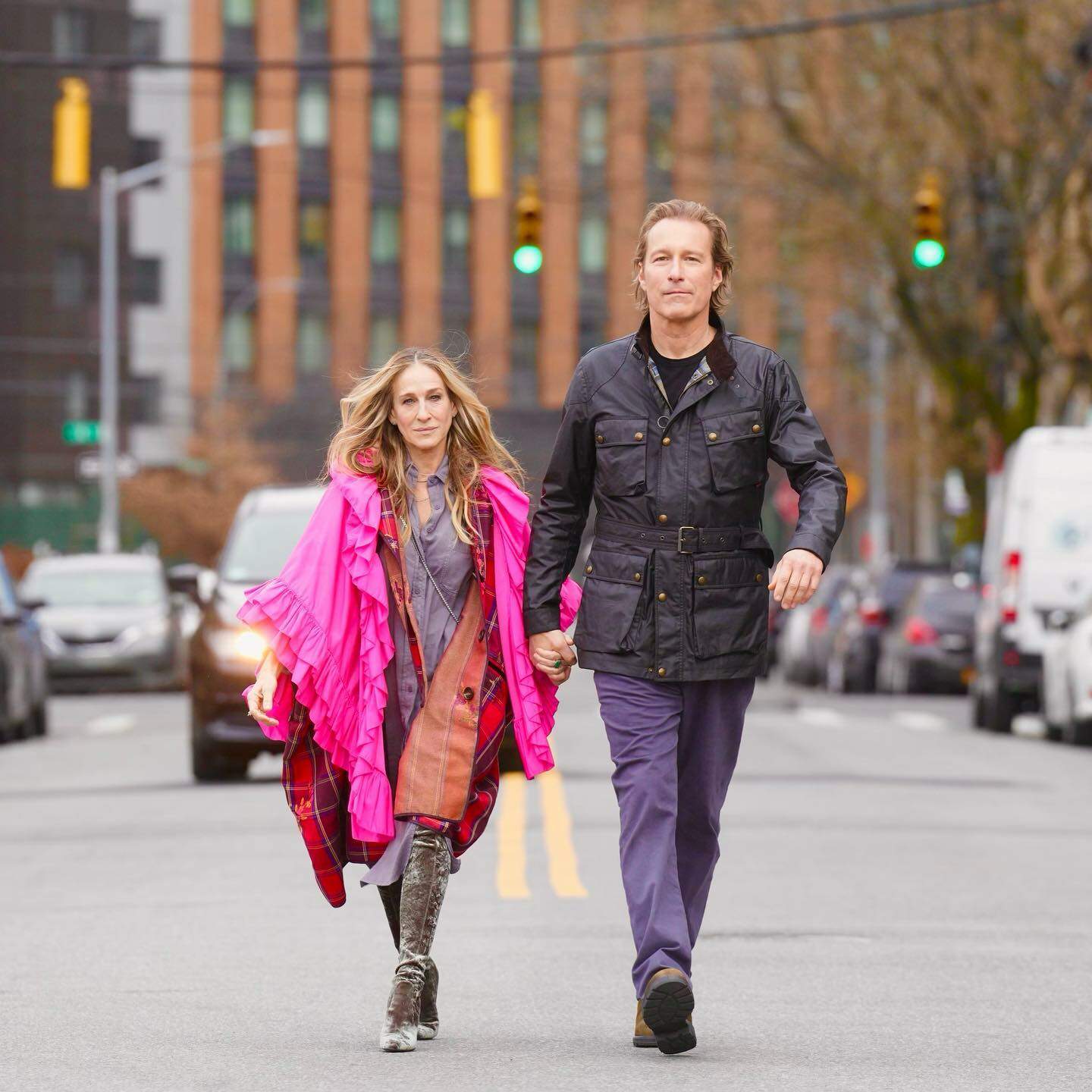 Carrie Bradshaw (Sarah Jessica Parker) e Aidan Shaw (John Corbett) em And Just Like That. (Foto: Craig Blankenhorn)