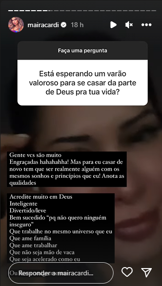 maira cardi qualidades