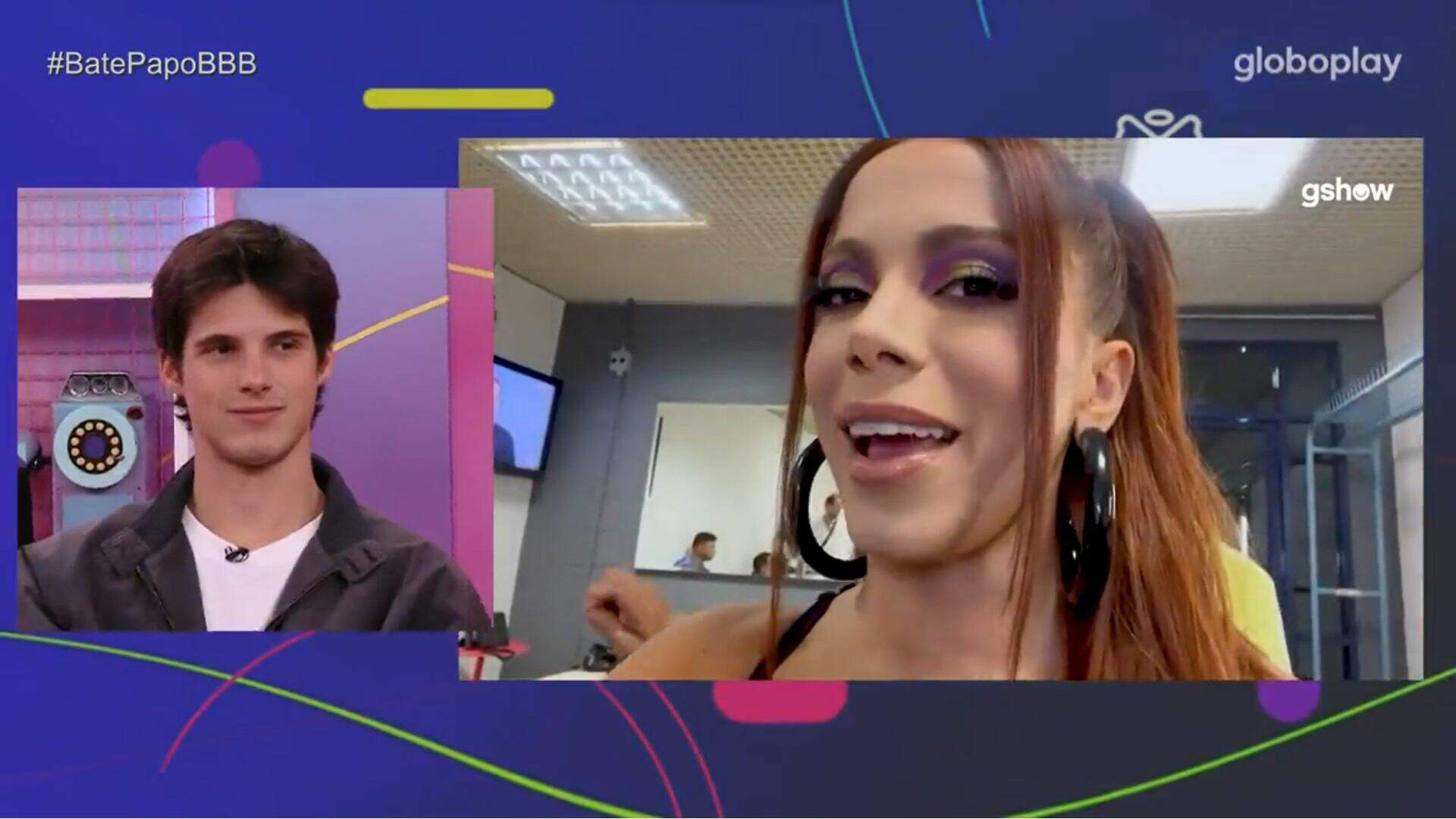 Gabriel Tavares assiste trecho de Anitta comentando sobre o relacionamento que viveram no passado