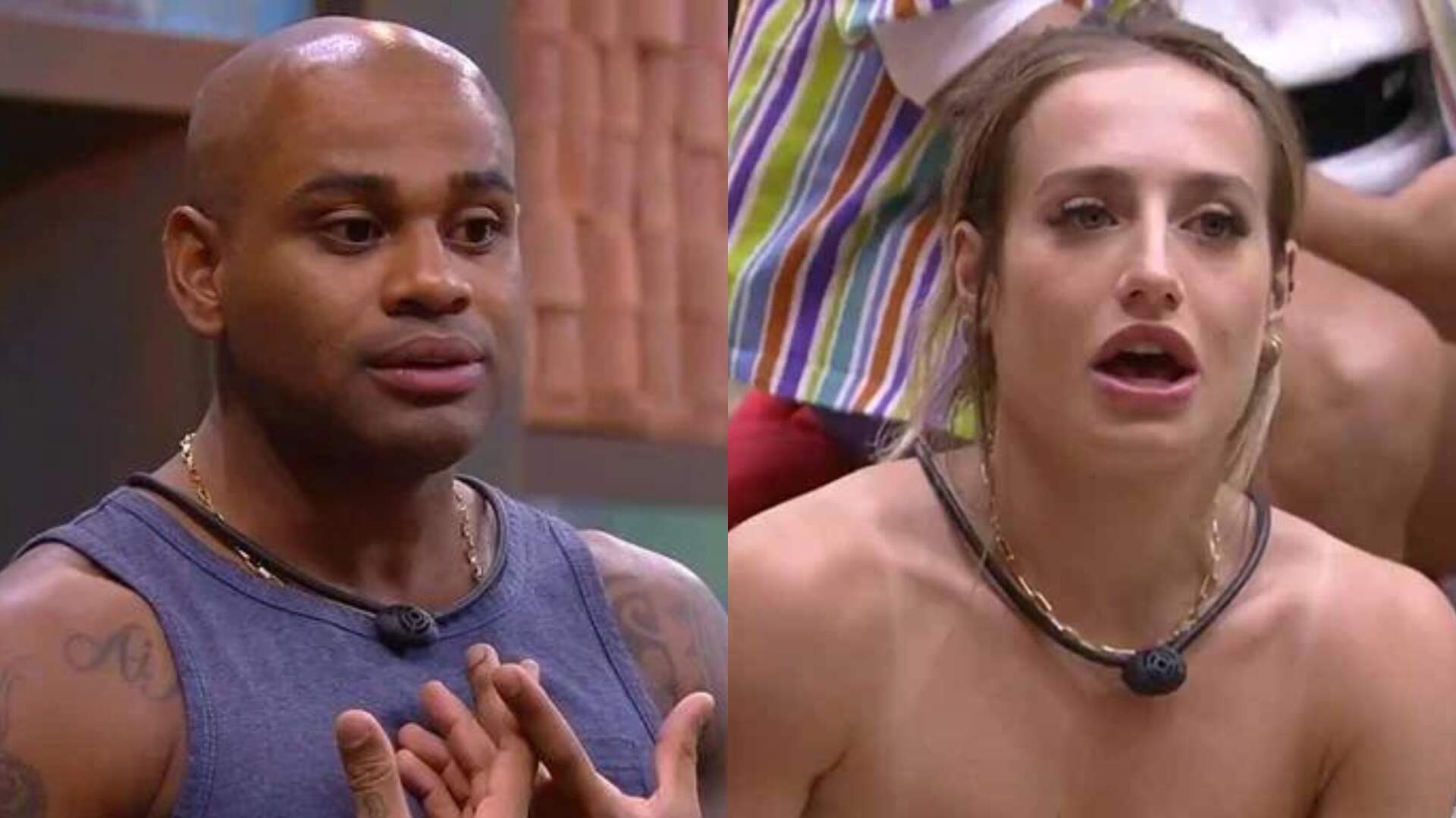 Após confessar paixonite, Cezar desce a lenha em Bruna Griphao (Foto: Reprodução / Globoplay)