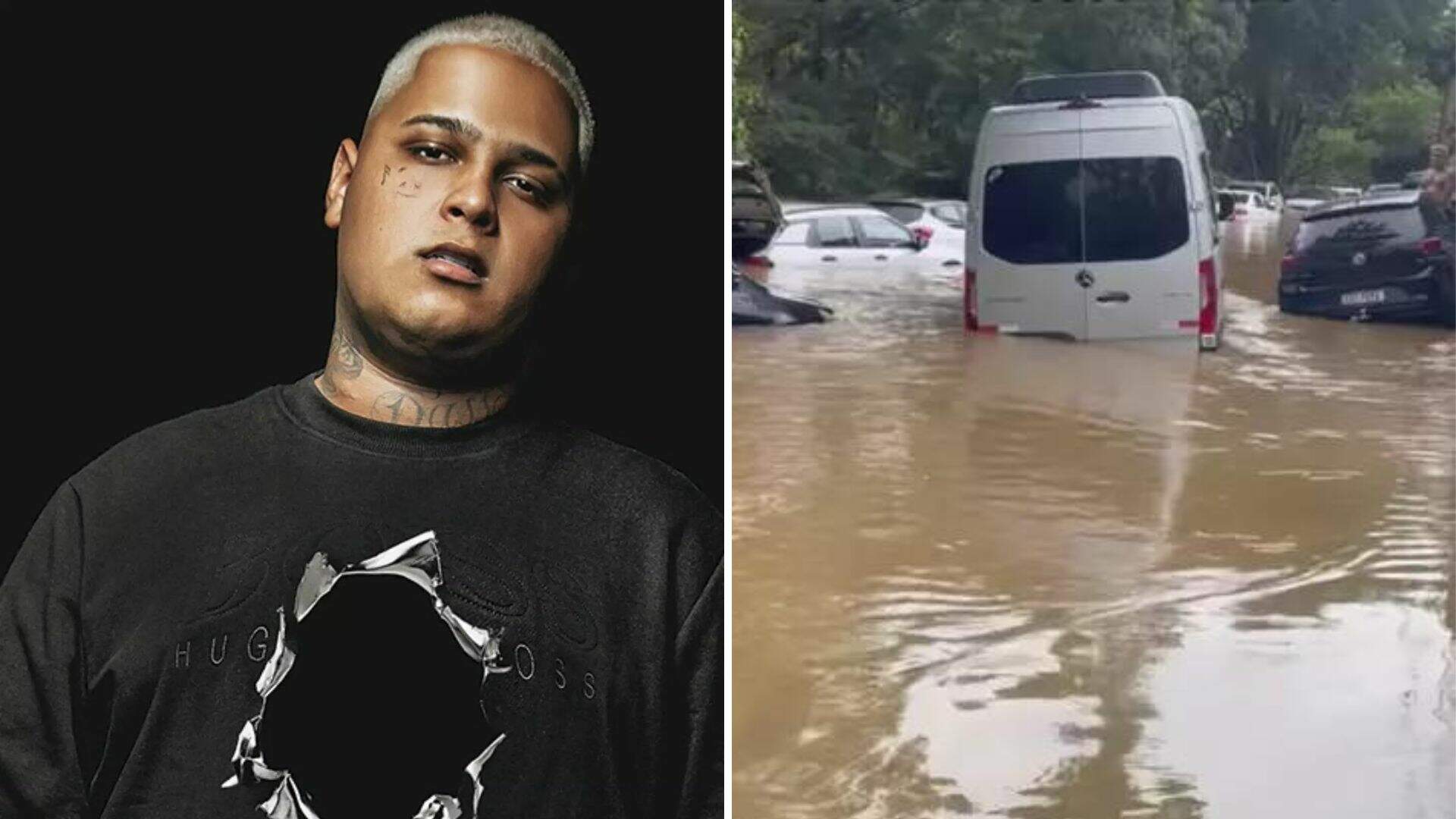 MC Ryan SP perde van em enchente; Confira o vídeo