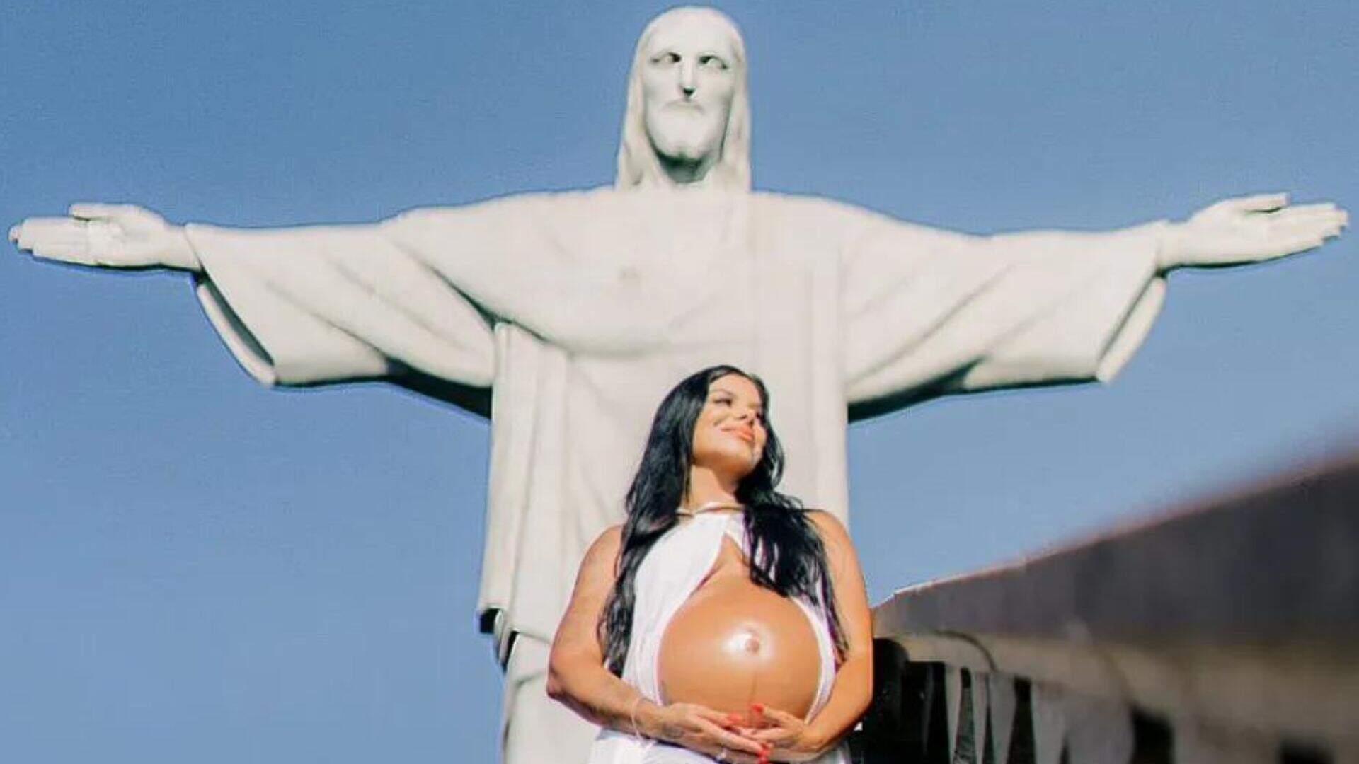 Evelyn Regly celebra 8 meses de gravidez com ensaio no Cristo Redentor: “Estou orgulhosa” - Metropolitana FM