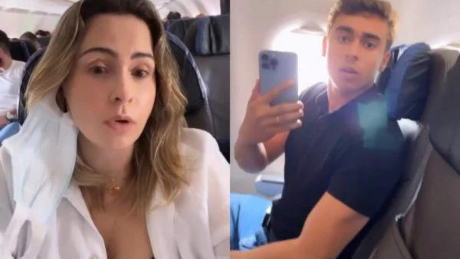 Ana Paula Renault briga com Nikolas Ferreira, Deputado Federal, no avião e causa confusão: “Crime”