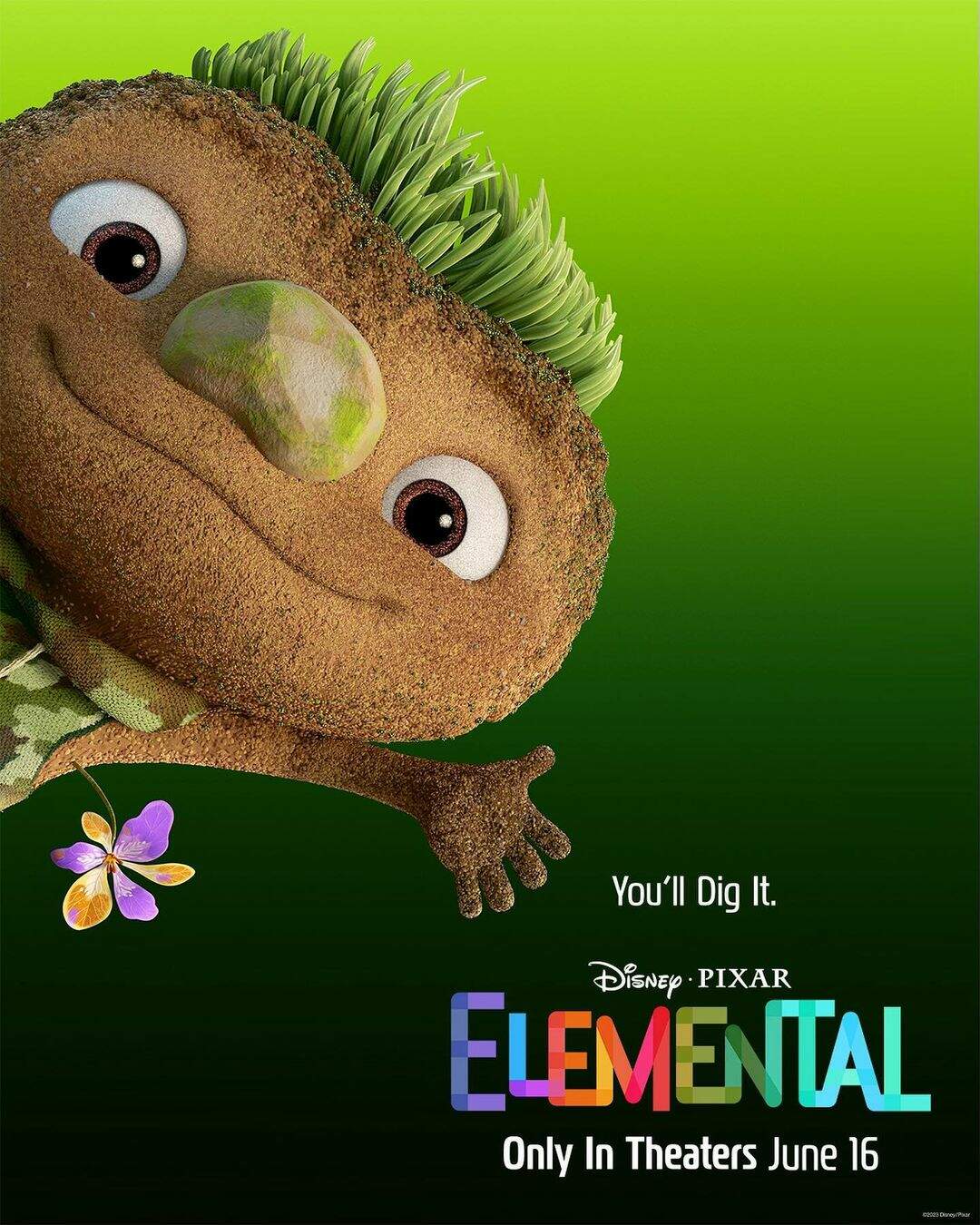 Mason Wertheimer é Clod em "Elementos". (Foto: Pixar)