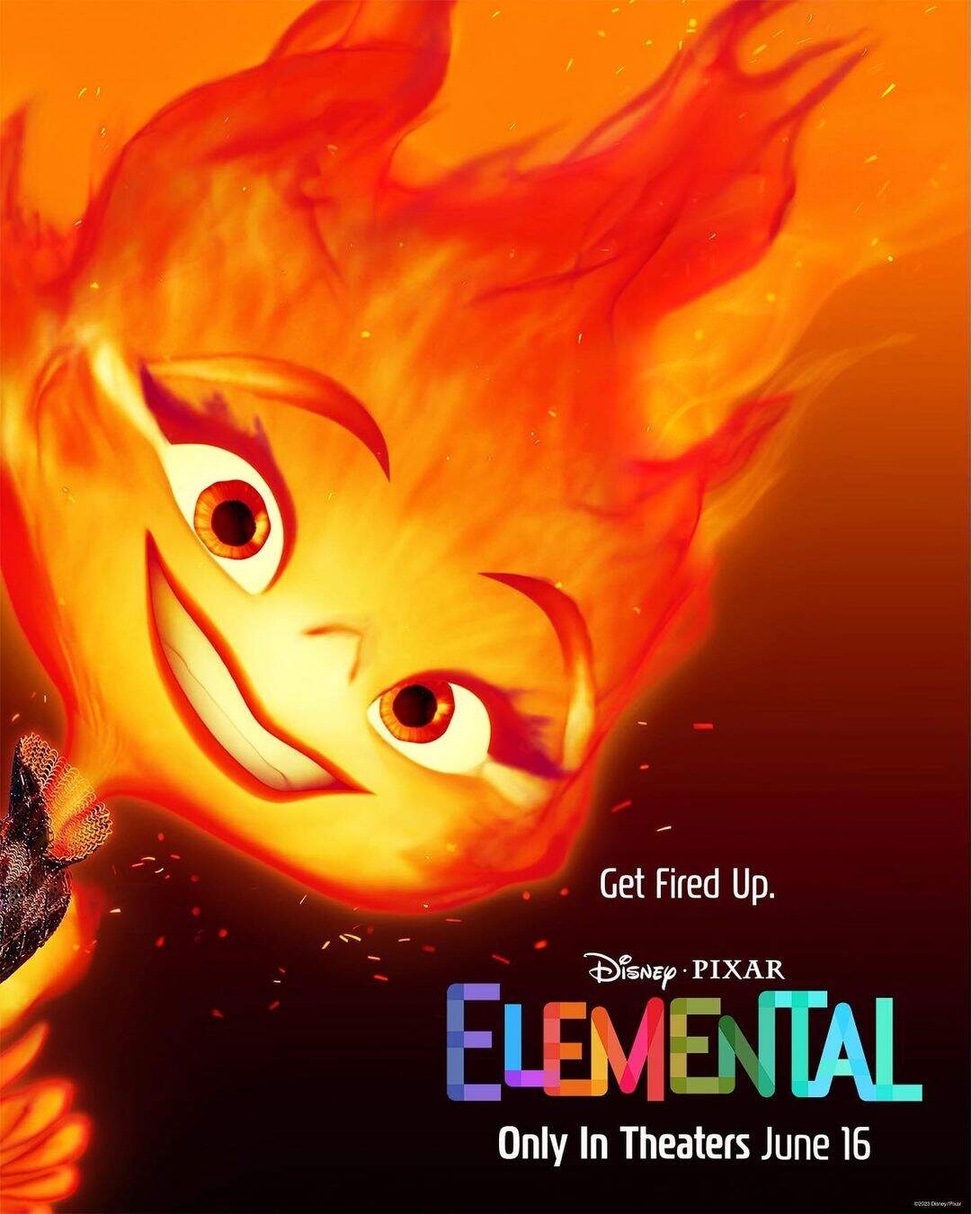 Leah Lewis é Ember em "Elementos". (Foto: Pixar)